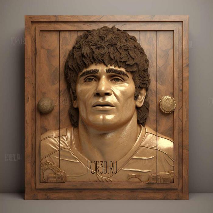 Maradona 4 stl model for CNC